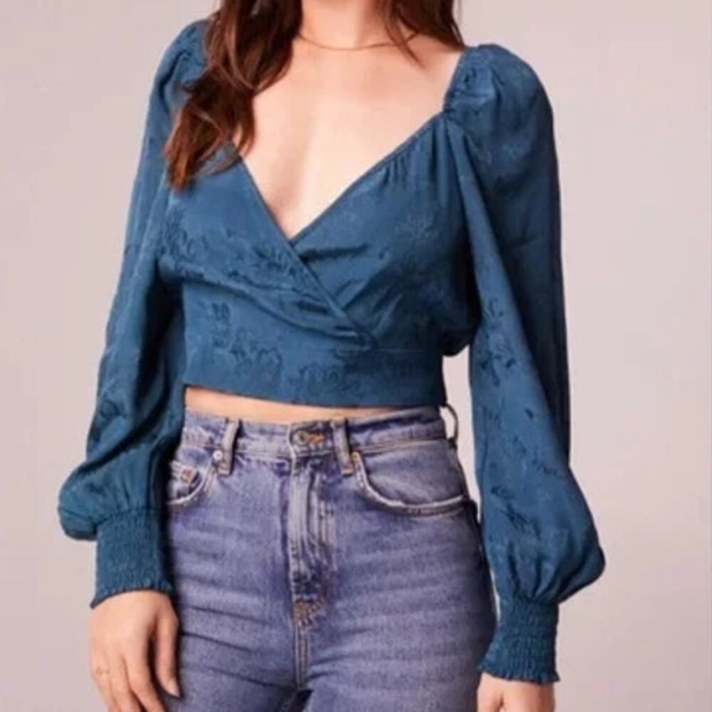Women's Band of the Free Camille Crossover Top - Deep Teal